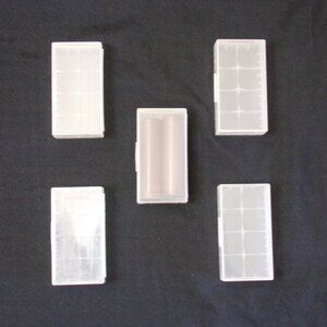 5 - 18650 Battery Storage Case W/Clip for 2x Rechargeable Battery Waterproof
